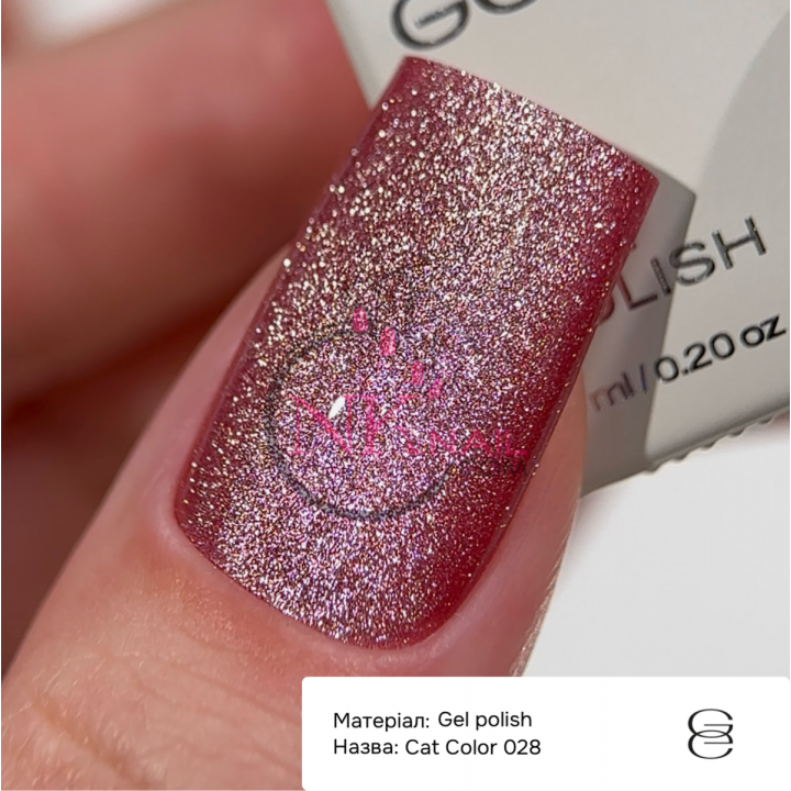 Гель-лак Gemely Cat color №028, 6 мл HEMA/TPO free